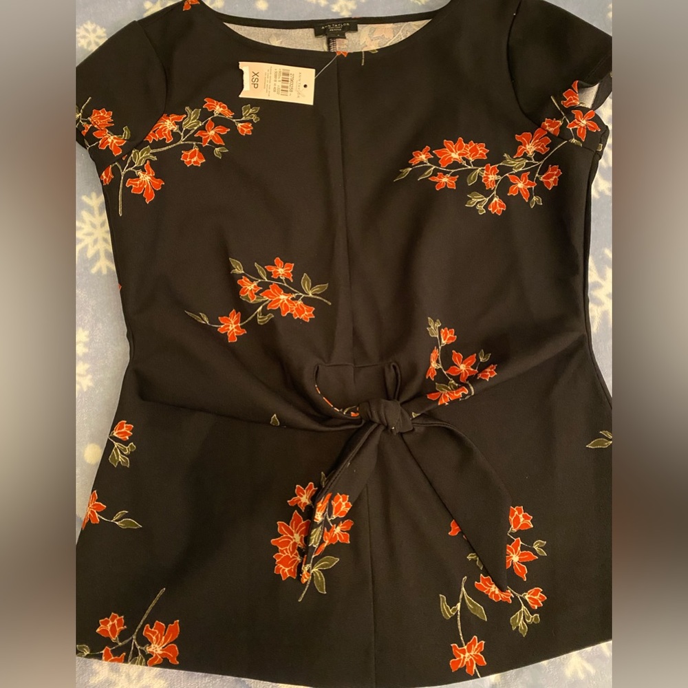 Ann Taylor Tie-Waist Top